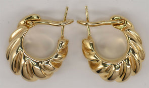 18K Gold Earrings 5.41g 0.6*0.6inch RG0078