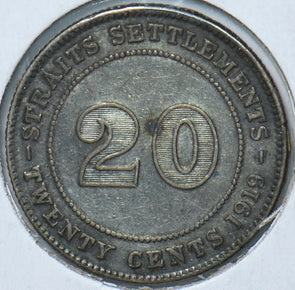 Straits Settlements 1919 20 Cents 294665 combine shipping