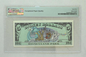 Disney Dollar 2000 $5 PMG Gem UNC 65EPQ DIS66. Goofy. Parade Millenium series