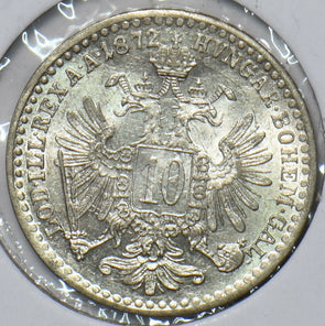 Austria 1872 10 Kreuzer Eagle animal 194878 combine shipping