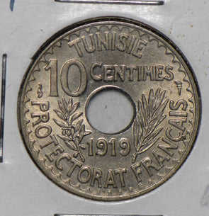 Tunisia 1919 10 Centimes  290621 combine shipping