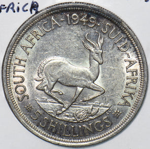 South Africa 1949 5 Shillings Springbok 490837 combine shipping