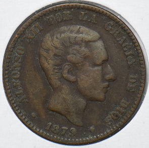 Spain 1879 10 Centimos 902487 combine shipping
