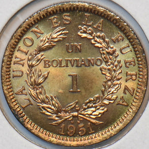 Bolivia 1951 Boliviano Alpaka animal 295389 combine shipping