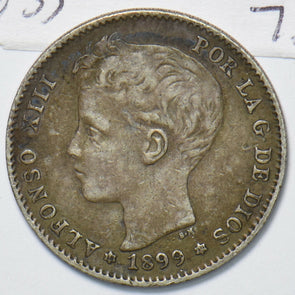 Spain 1899 ~99 Peseta 294720 combine shipping