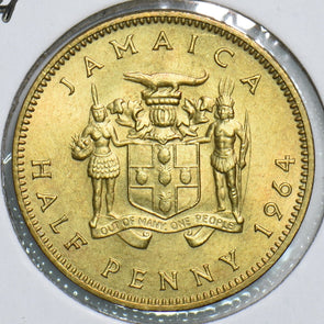 Jamaica 1964 1/2 Penny 198490 combine shipping