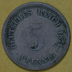 Germany 1874 5 Pfennig 191977 combine shipping