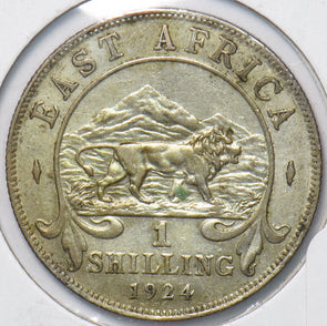 East Africa 1924 Shilling Lion animal 192898 combine shipping