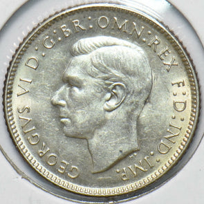 Australia 1943 6 Pence Kangaroo animal Ostrich Georgivs VI 902057 combine shippi