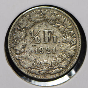 Switzerland 1921 1/2 Franc  900677 combine shipping