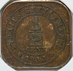 Straits Settlements 1932 Cent  291010 combine shipping