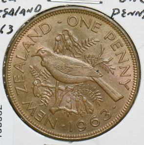 New Zealand 1963 Penny Tui Bird 198932 combine shipping