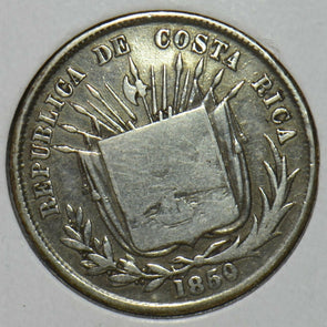 Costa Rica 1850 1/4 Peso C0406 combine shipping