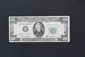 US 1950 D $20 VF Federal Reserve Notes G-7 RN0043 combine shipping