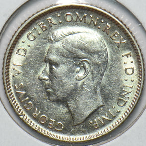Australia 1942 6 Pence Kangaroo animal Ostrich Georgivs VI 902068 combine shippi