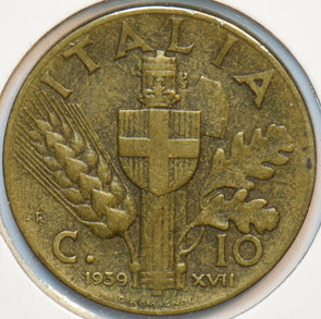 Italy 1939 10 Centesimi 193975 combine shipping
