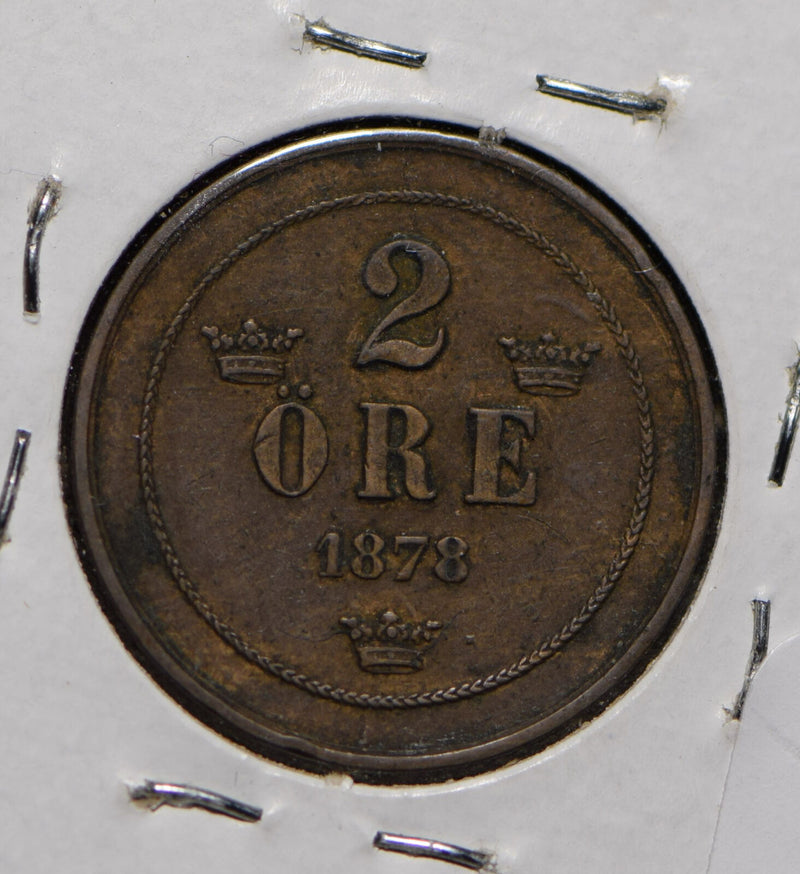 Sweden 1878 2 Ore  291525 combine shipping