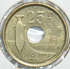 Spain 1997 25 Pesetas BU 904767 combine shipping