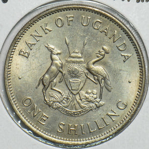 Uganda 1968 Shilling Grey crowned crane animal 197220 combine shipping