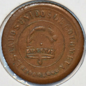 Colombia 1885 2 1/2 Centavos 296732 combine shipping