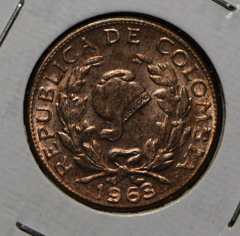 Colombia 1963 5 Centavos  290317 combine shipping