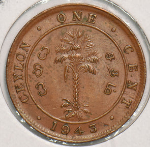Ceylon 1943 Cent 199028 combine shipping