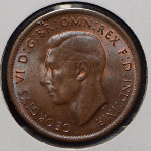 Australia 1943 1/2 Penny kangaroo animal  190591 combine shipping