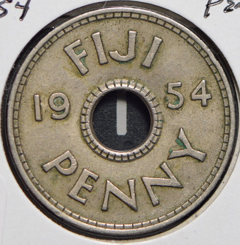 Fiji 1954 Penny  150203 combine shipping