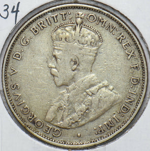 Australia 1934 Florin Kangaroo animal Emu 240093 combine shipping
