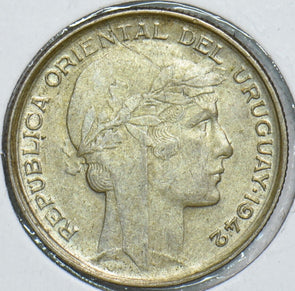 Uruguay 1942 20 Centesimos 240966 combine shipping