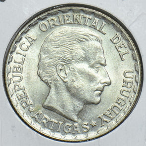 Uruguay 1943 S 50 Centesimos Silver 491521 combine shipping