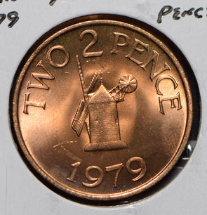 Guernsey 1979 2 Pence  191138 combine shipping