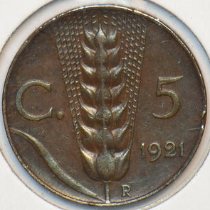 Italy 1921 R 5 Centesimi 150866 combine shipping