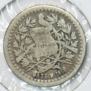 Guatemala 1880 1/2 Real 295570 combine shipping