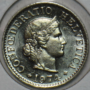 Switzerland 1974 5 Rappen UNC 152283 combine shipping