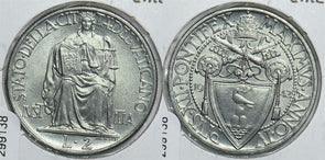 Vatican 1942 2 Lire 299138 combine shipping
