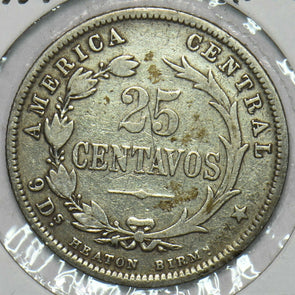 Costa Rica 1889 25 Centavos 297765 combine shipping