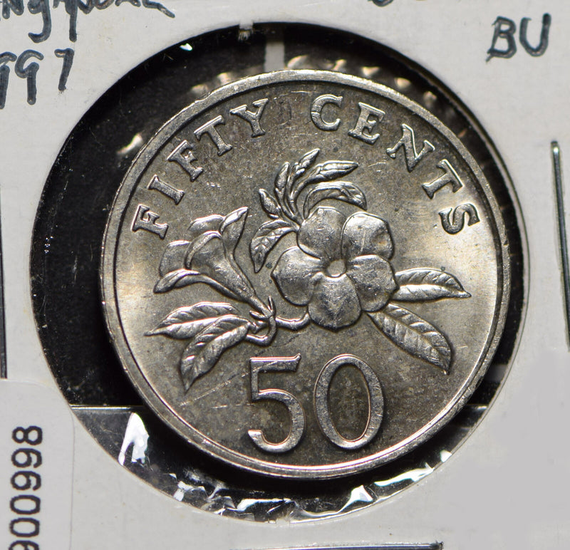 Singapore 1997 50 Cents Lion animal  900998 combine shipping