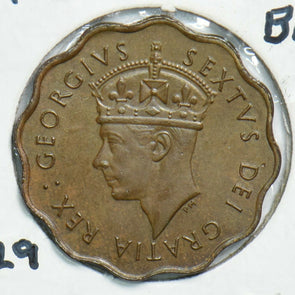 Cyprus 1949 1/2 Piastre Brown UNC 198074 combine shipping