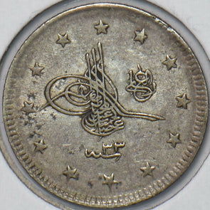 Turkey 1908 AH 1293 2 Kurush 296608 combine shipping