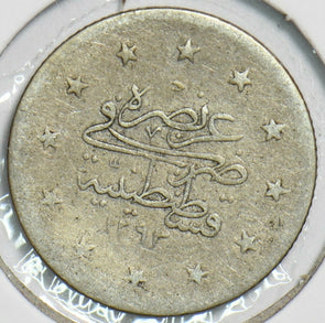 Turkey 1902 AH1293 2 Piastres 152824 combine shipping