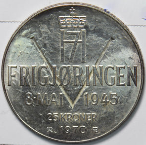 Norway 1970 25 Kroner Harkoon VII 490638 combine shipping