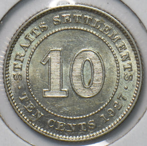 Straits Settlements 1927 10 Cents 193486 combine shipping