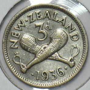 New Zealand 1936 3 Pence 151397 combine shipping