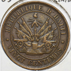 Haiti 1863 20 Centimes 240384 combine shipping