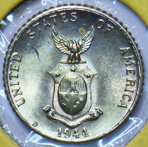 Philippines 1944 D 10 Centavos Eagle animal UNC 294942 combine shipping