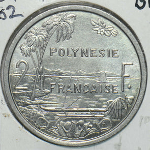 French Polynesia 1982 2 Francs BU 196935 combine shipping