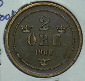 Sweden 1900 Oval "00" 2 Ore 290570 combine shipping