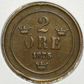 Sweden 1875 2 Ore 297939 combine shipping