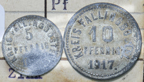 Germany 1917 5/10 Pfennig Fallingbostel 293095 combine shipping
